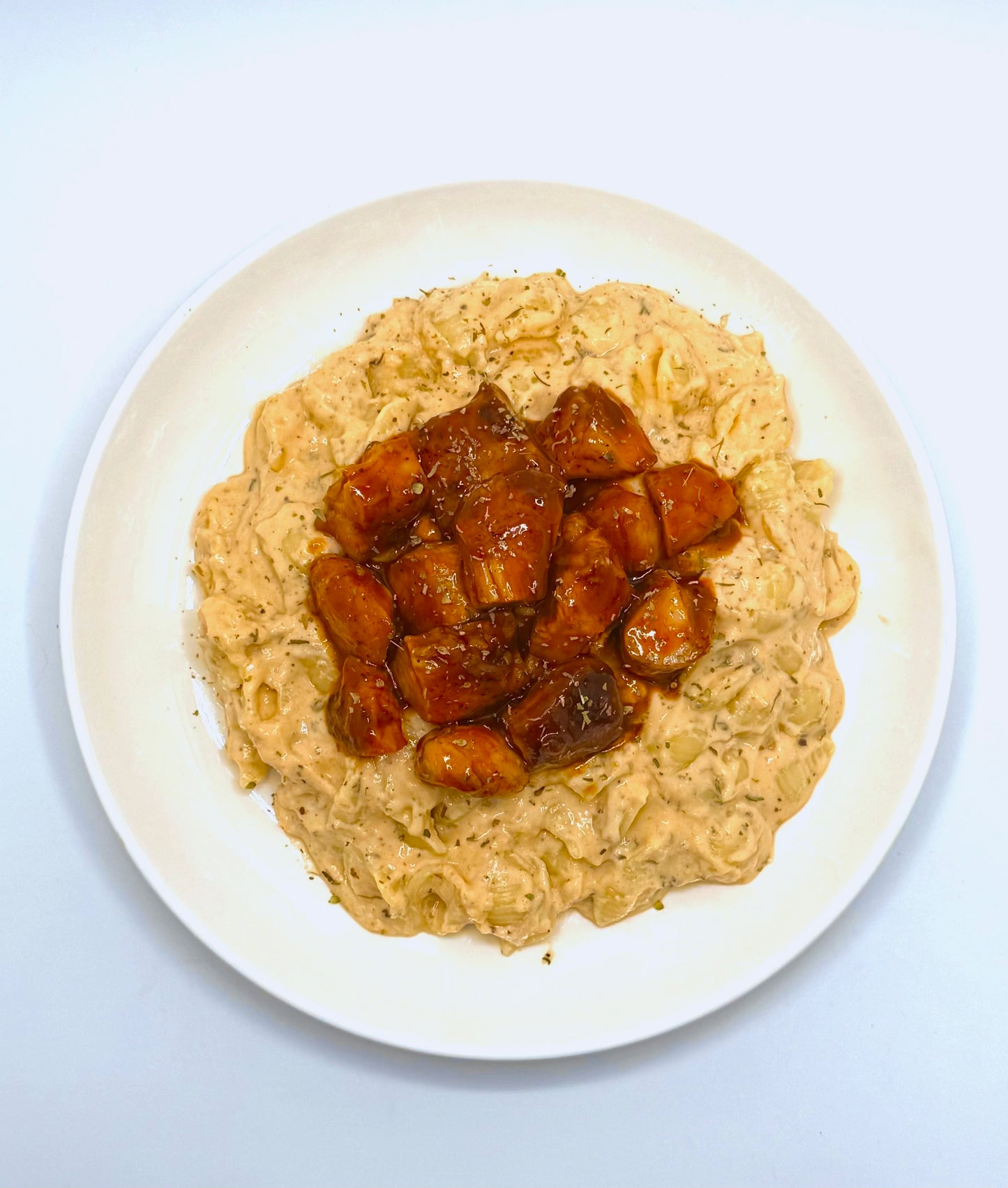 Honey BBQ Chicken with Mac 'n' Cheese
