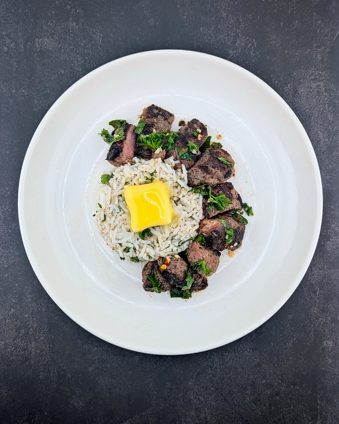 Steak with Cilantro Lime Rice